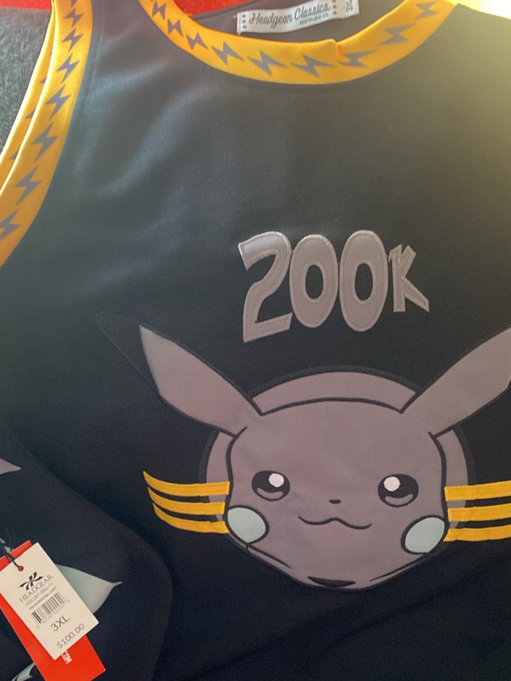 Nostalgia Kids Black and Yellow Pikachu 200K Tank Top